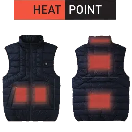 Carbon Heat Vest heat points